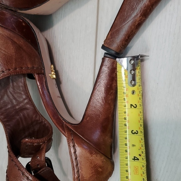 Prada Womens Ankle Zip Heels Pump Sandals shoes sz 37/7 - Picture 10 of 16